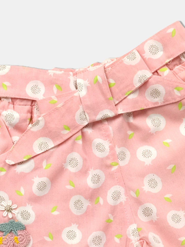 Baby Girls Printed Pure Cotton Clothing Set