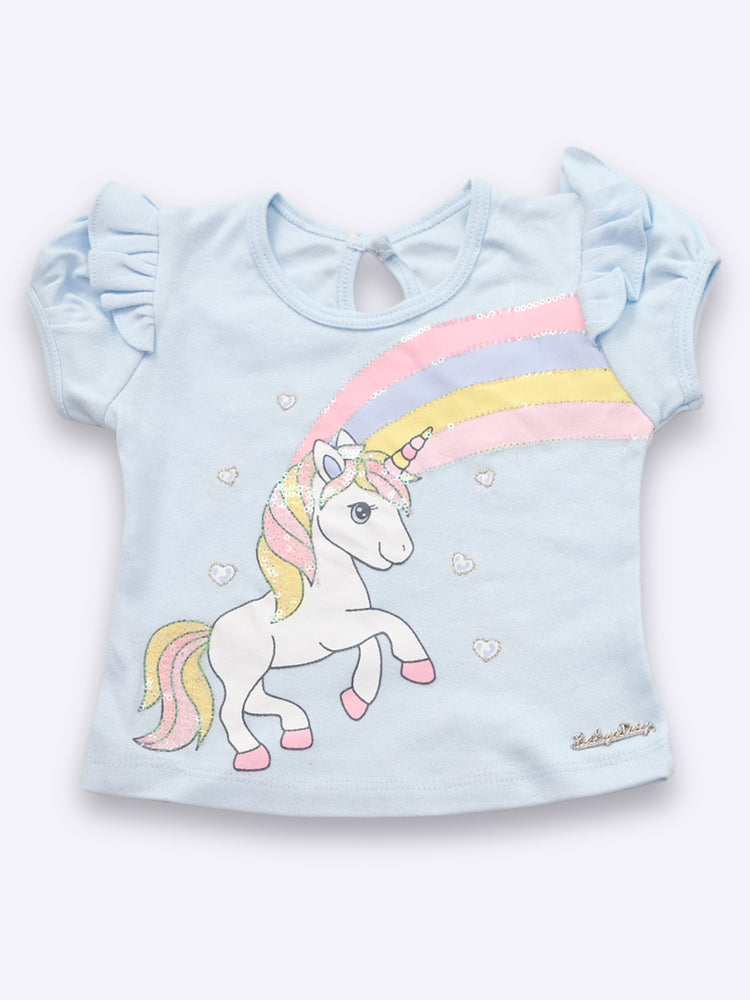 Baby's Day Girls Cotton Top and Bottom