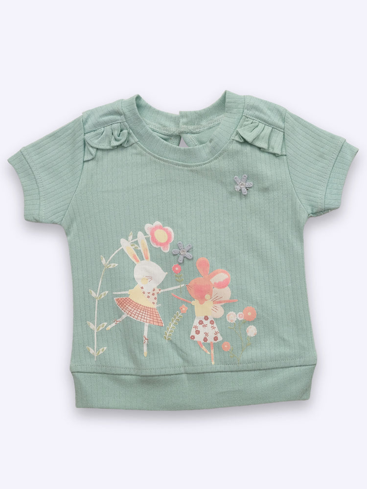 Baby's Day Girls Top and Denim Shorts
