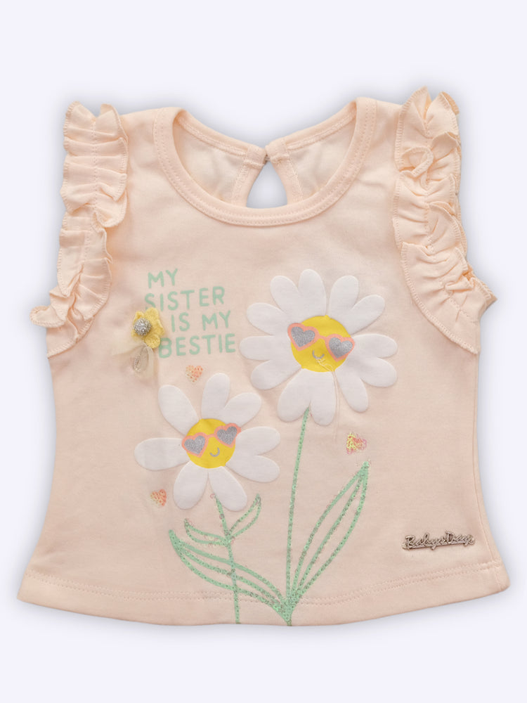 Baby's Day Girls Cotton Top with Shorts