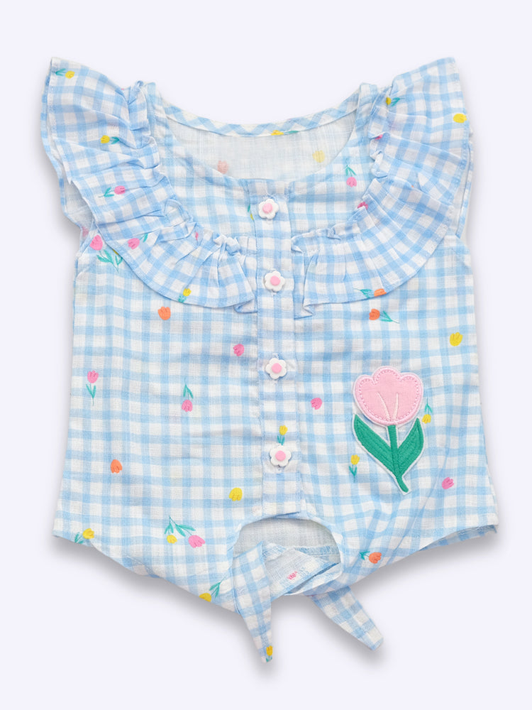 Baby's Day Girls Pure Cotton Top and Shorts