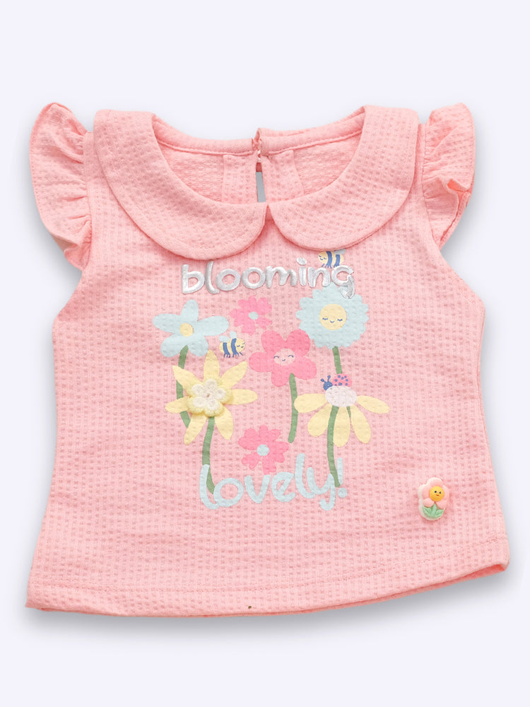 Baby's Day Girls Cotton Top with Shorts