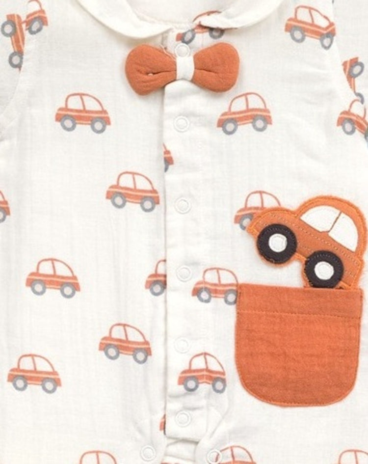 Pompidou Full Sleeves Rompers For Baby Boys