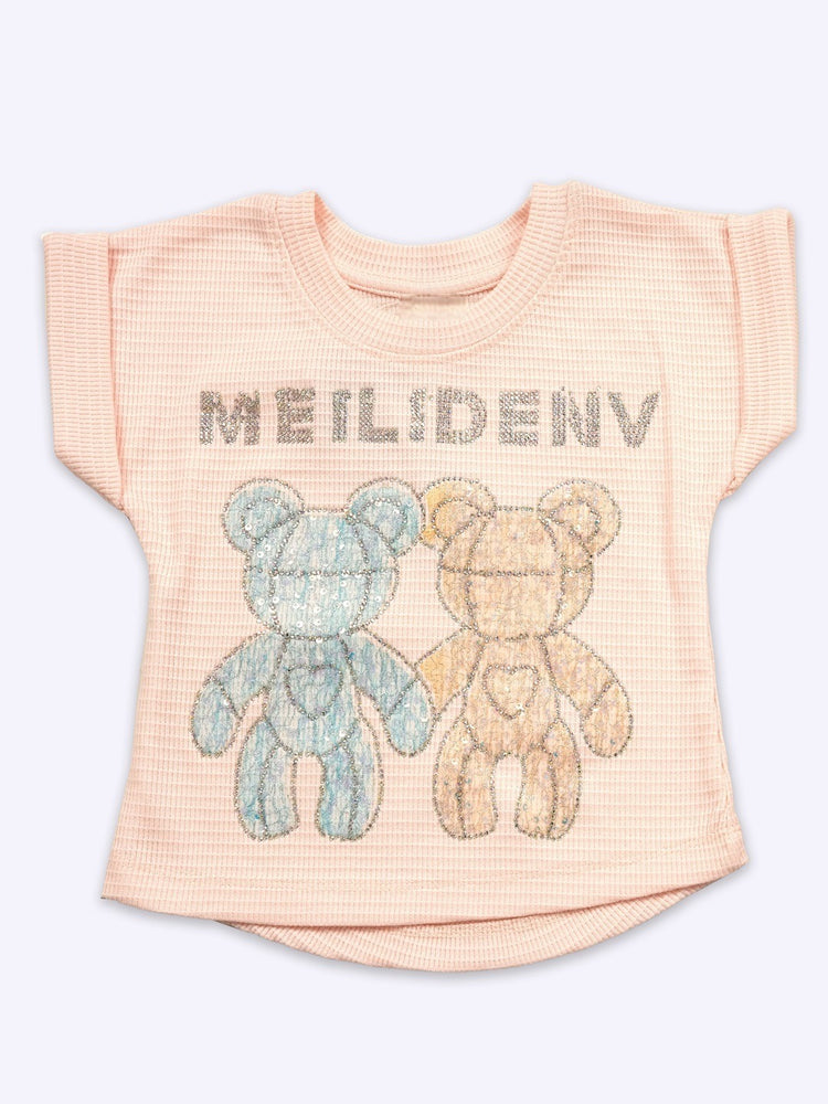 KETI MINI HD Printed Pure Cotton Top With Shorts Clothing Set