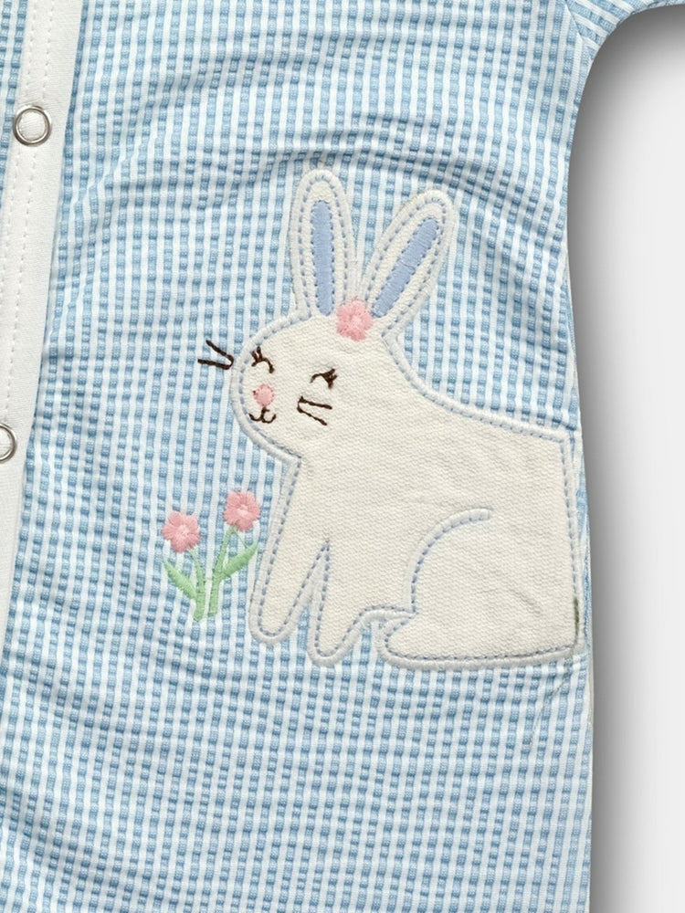 JELLY JOY Infant Girls Self Design Cotton Rompers