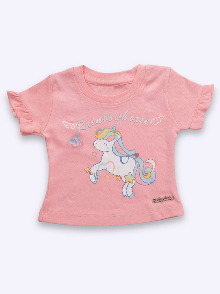 Baby's Day Girls Cotton Top with Shorts