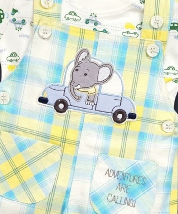Pompidou Printed Full Sleeves Rompers For Baby Boys
