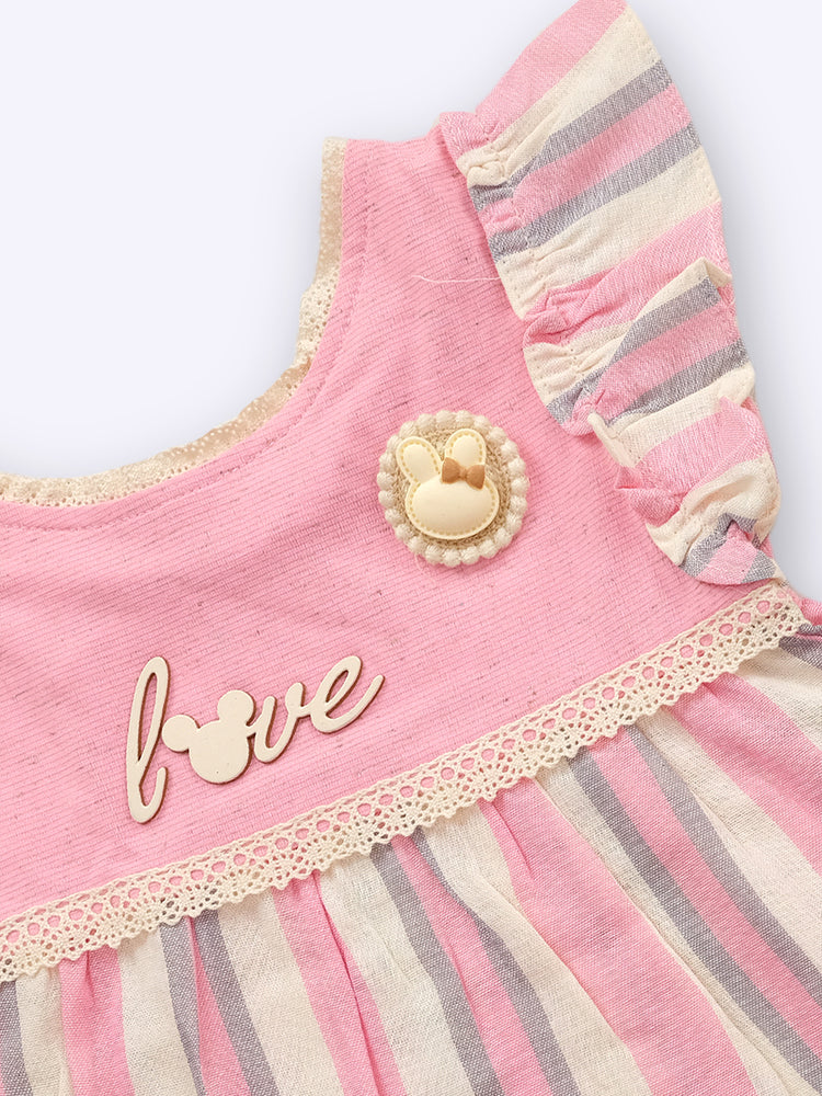 KIKO Baby Girls Printed Top with Shorts