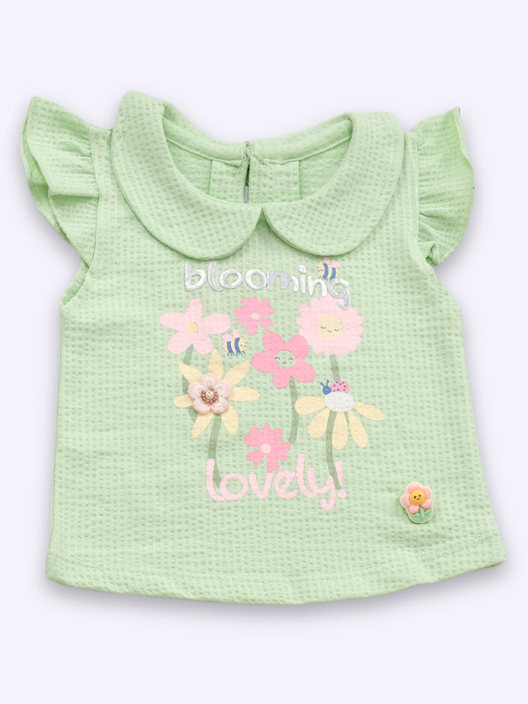 Baby's Day Girls Cotton Top with Shorts