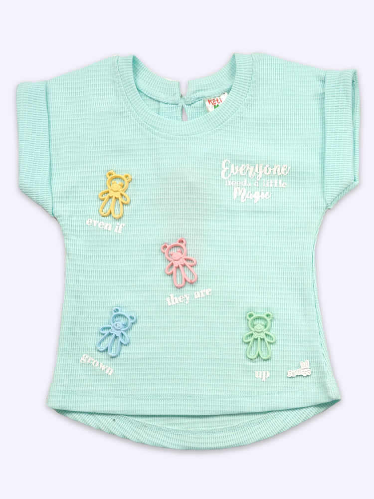 Baby Girl Pure Cotton Top With Shorts clothing Set