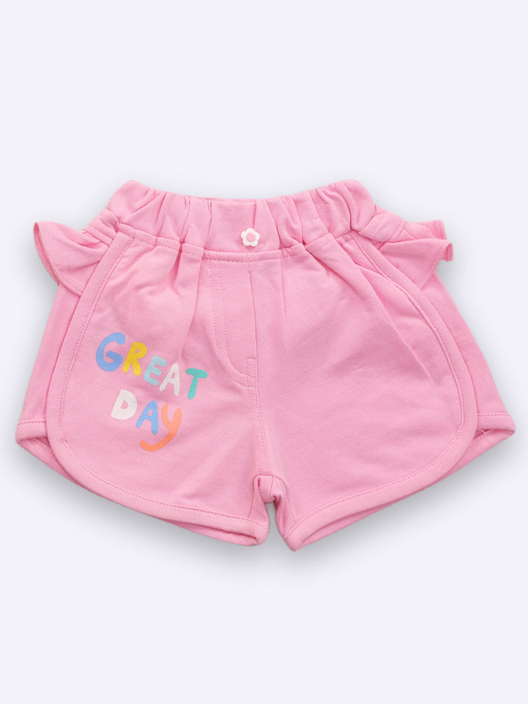 Baby's Day Girls Pure Cotton Top and Shorts