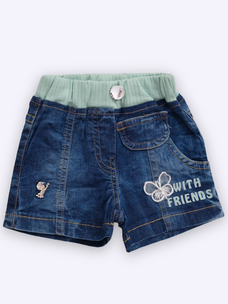 Baby's Day Girls Top and Denim Shorts