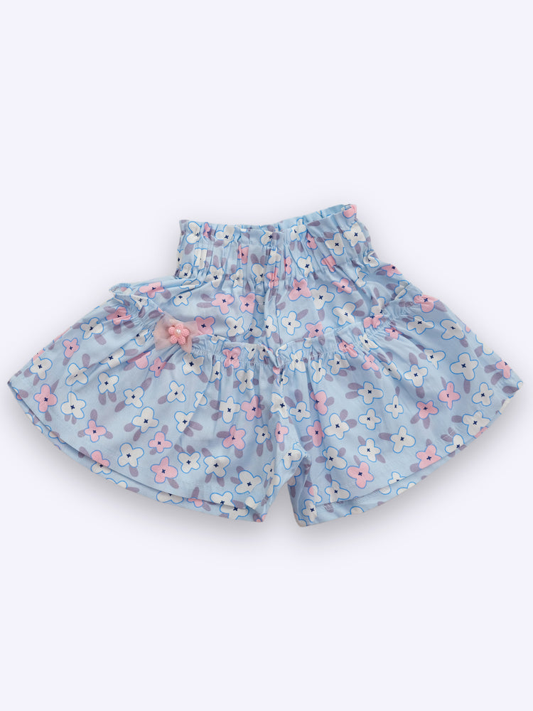 Baby's Day Girls Cotton Top with Shorts