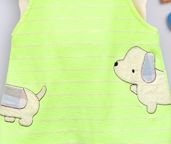 Pompidou Printed half Sleeves Dungree For Baby Boys