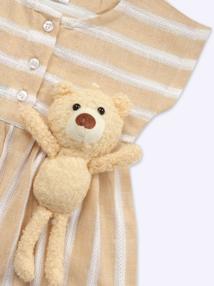 JELLY JOY Baby Girls Striped Cotton A-Line Dress