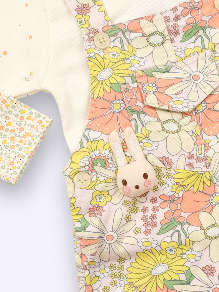 KETI MINI Romper For Girls Casual Floral Print