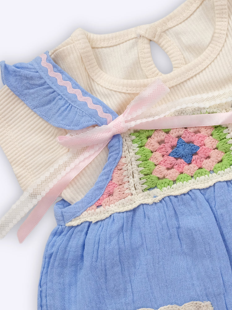 KIKO Cotton Dunagree Set for New Born Baby