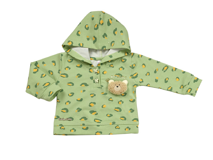 Girl Hooded Pure Cotton Clothing Set