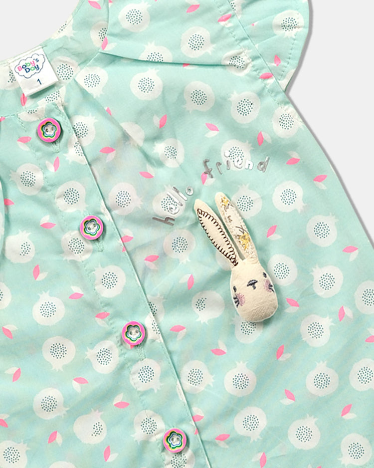Baby Girls Printed Pure Cotton Clothing Set