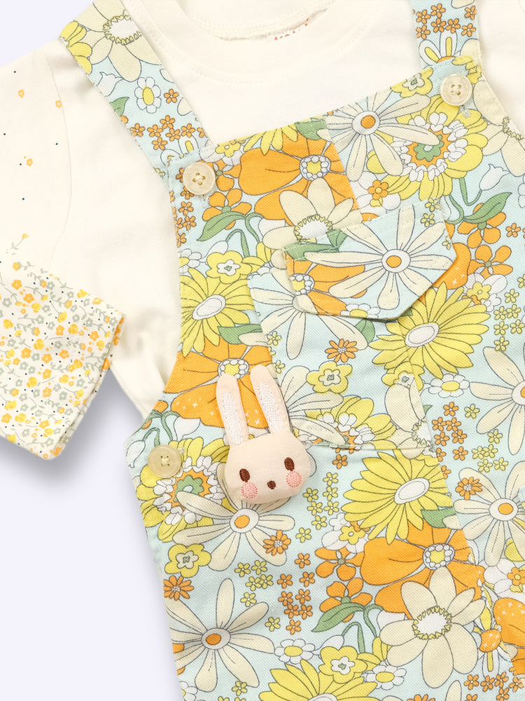 KETI MINI Romper For Girls Casual Floral Print