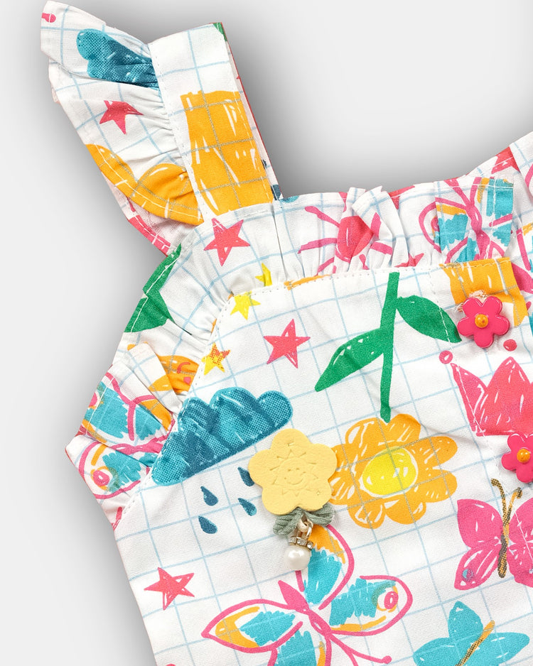 BABY'S DAY Sleeveless Tops and Denim Shorts