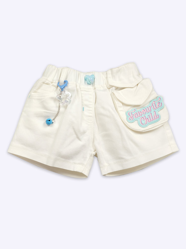 Baby Girl Pure Cotton Top With Shorts clothing Set