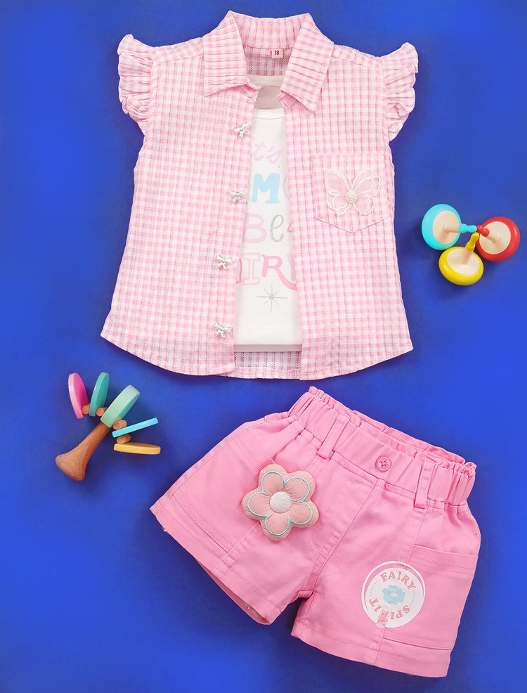 KETI MINI Shirt and Shorts With T-shirt