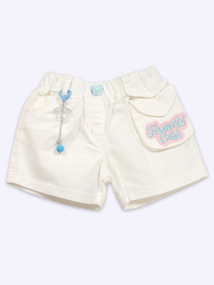 Baby Girl Pure Cotton Top With Shorts clothing Set