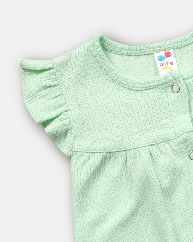 JELLY JOY Baby Girl Chambray Romper