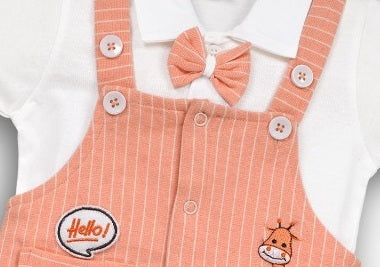Pompidou Dungaree For Baby Boys Casual Printed