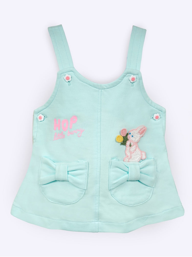 BABY'S DAY Printed Cotton Dungaree With T-Shirt