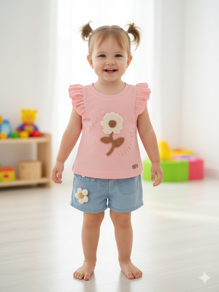 KETI MINI Tops and Bottoms Baby Girl Clothing set