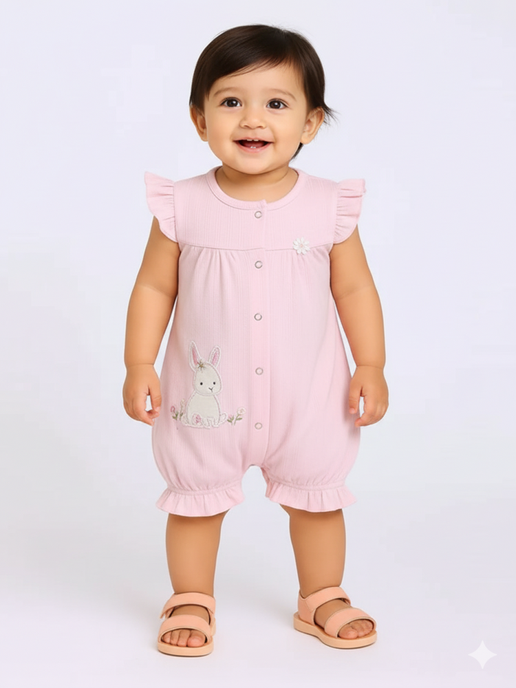 JELLY JOY Baby Girl Chambray Romper