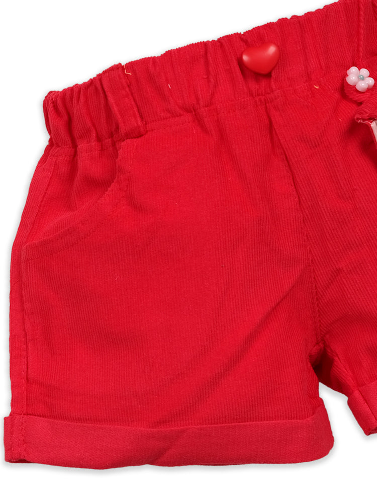 Girls Pure Cotton Top With Shorts