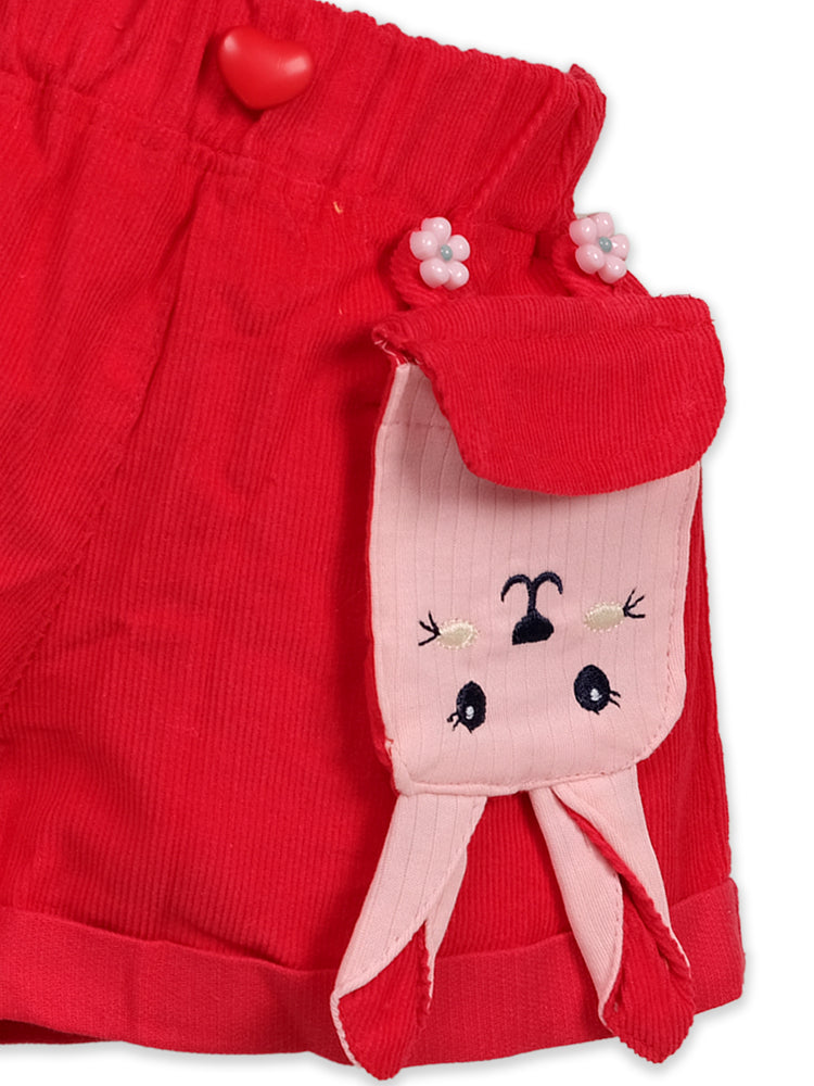 Girls Pure Cotton Top With Shorts