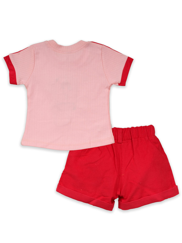 Girls Pure Cotton Top With Shorts