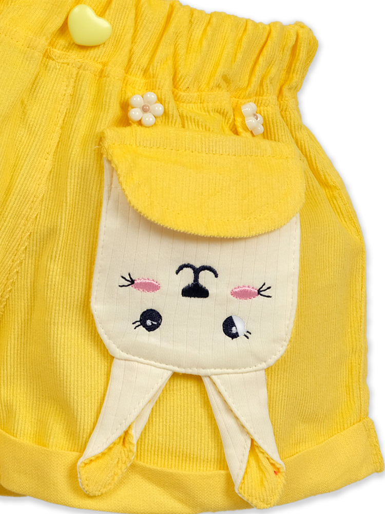Girls Pure Cotton Top With Shorts
