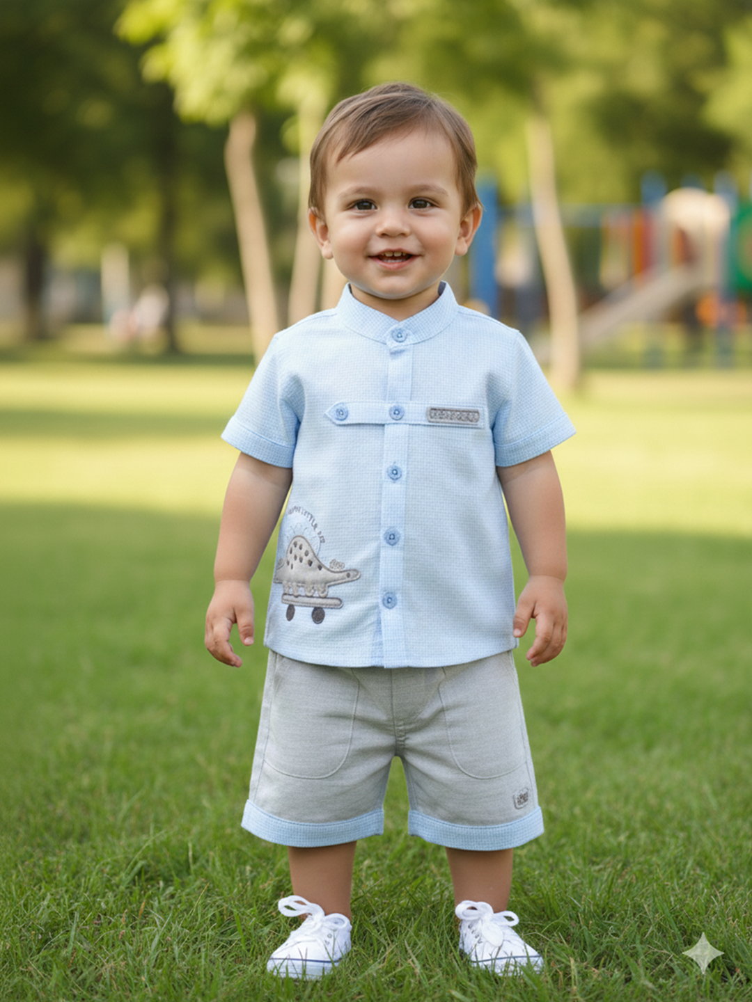 Baby Boys Casual Shirt with Shorts