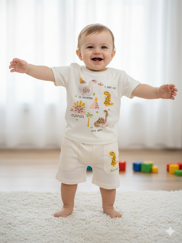 Pompidou Baby Boys Casual Shirt with Shorts