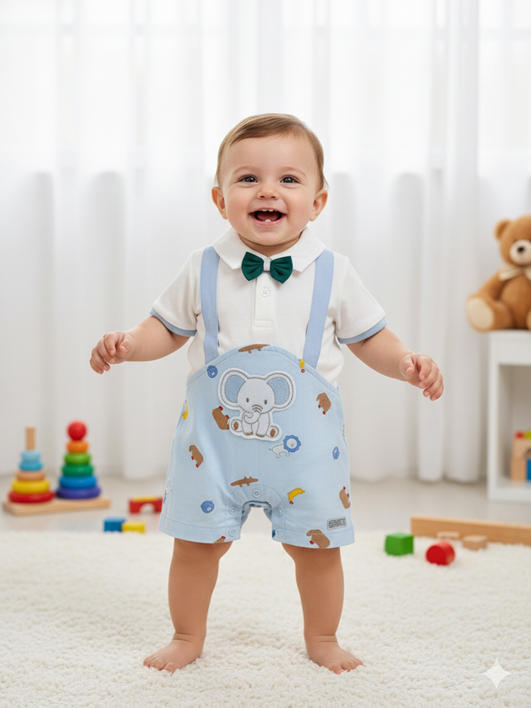 Pompidou Full Sleeves Rompers For Baby Boys