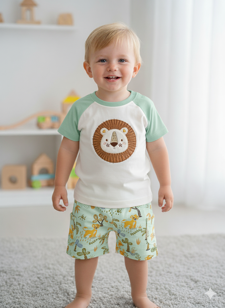 Pompidou Baby Boys Casual Shirt with Shorts