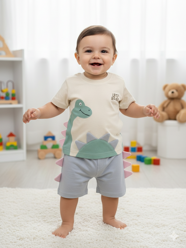Pompidou Baby Boys Casual Shirt with Shorts