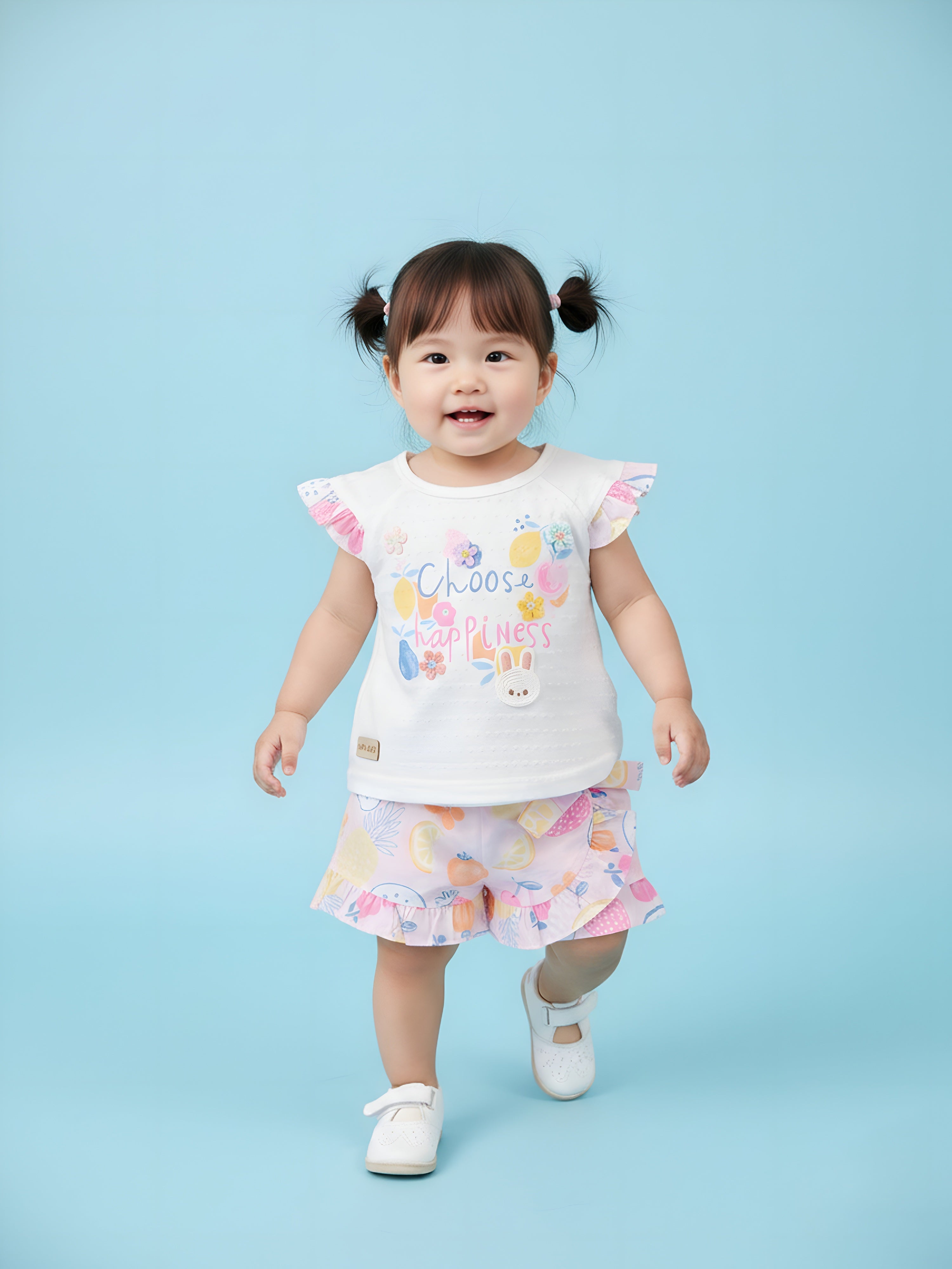 KIKO Printed Sleeveless Top and Shorts