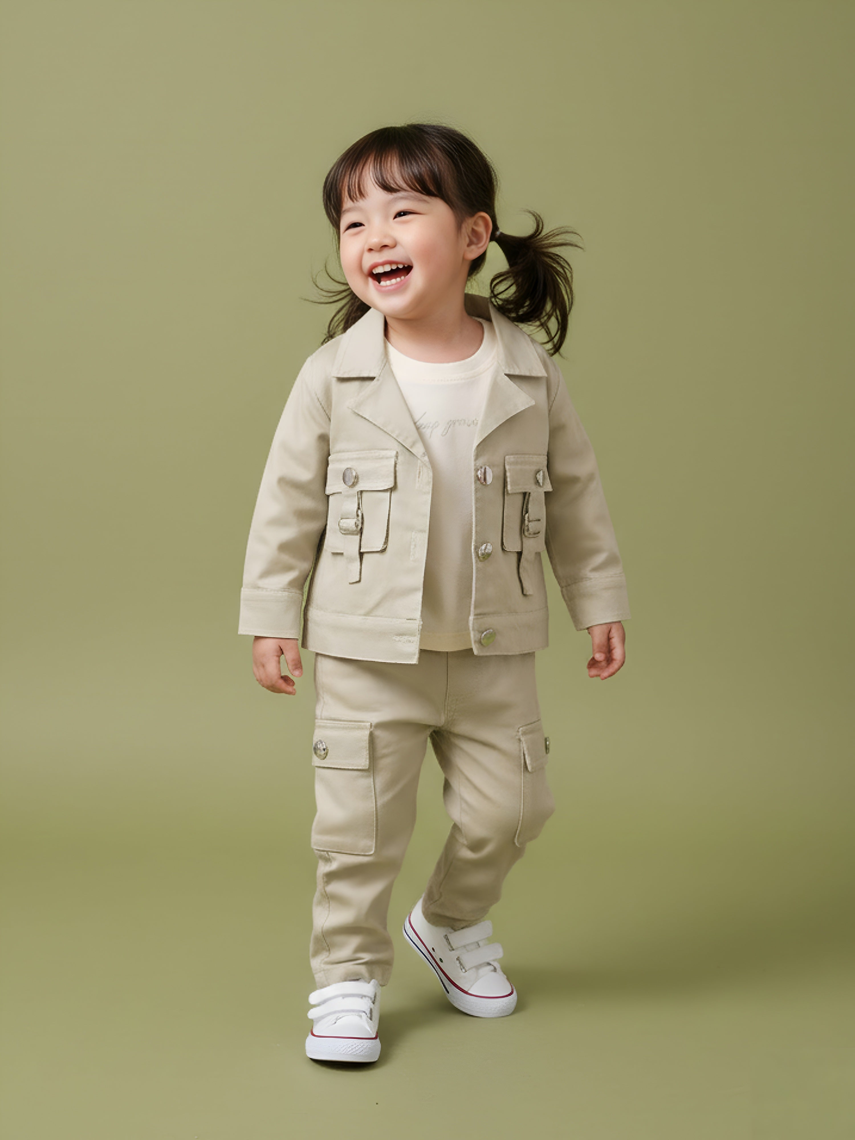 Cargo Jacket & Pant Set for Kids