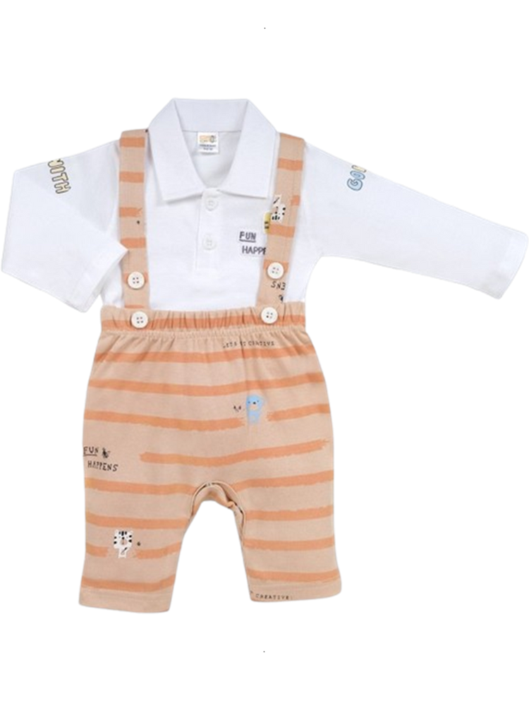 Pompidou Full Sleeves Rompers For Baby Boys