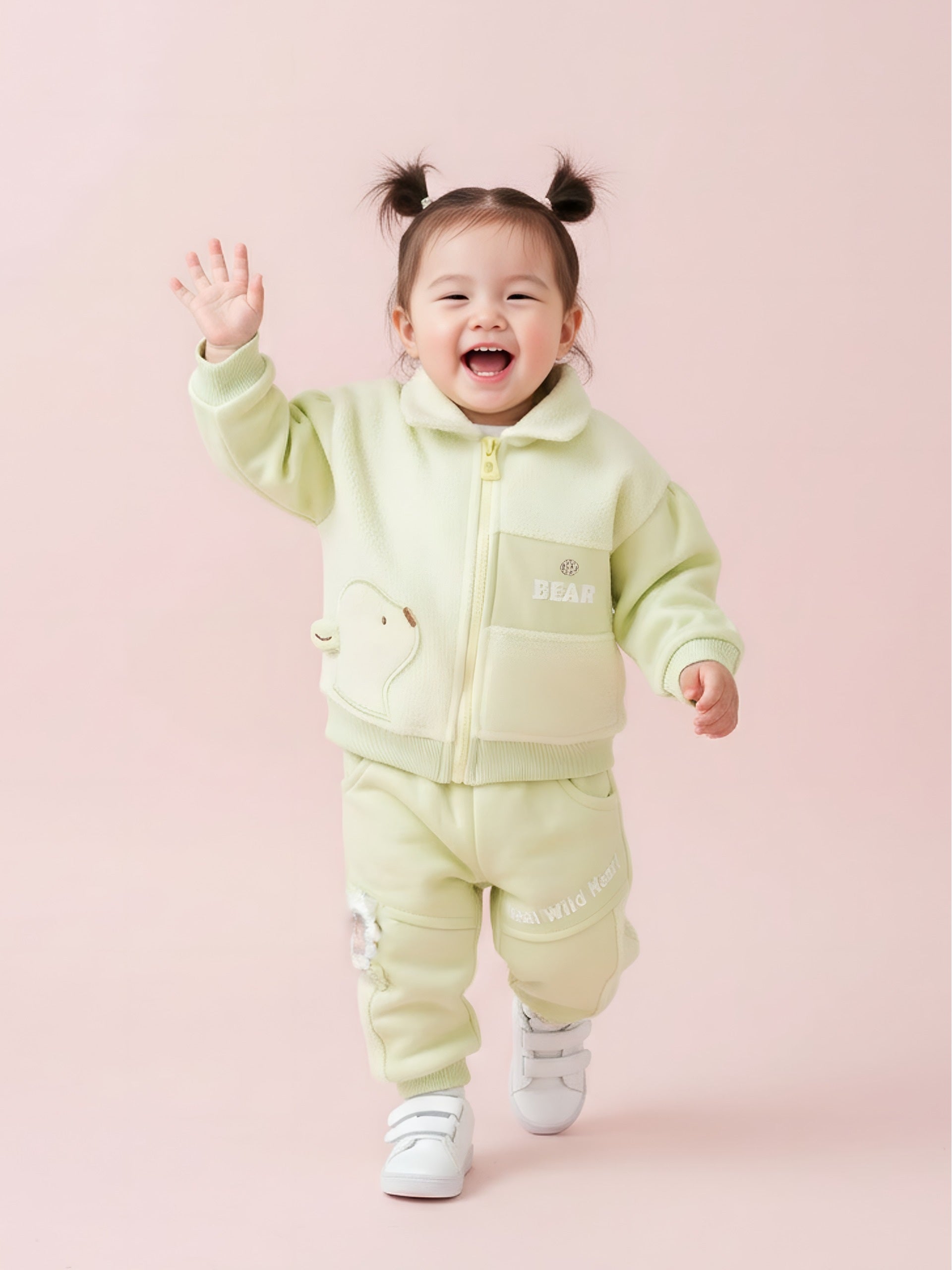 Winter Fleece Jacket & Jogger Pant Set