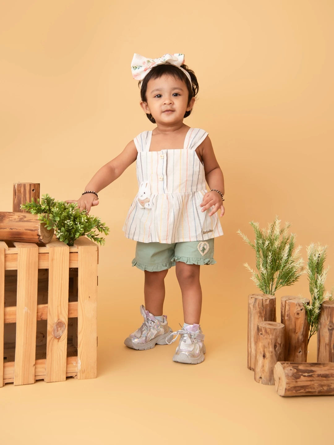 Pure Cotton Top With Shorts