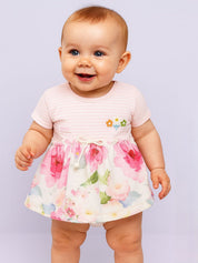 KIKO Baby Girls Floral Printed Pure Cotton Dresses