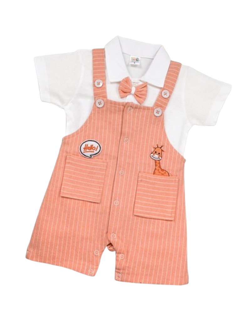 Pompidou Dungaree For Baby Boys Casual Printed