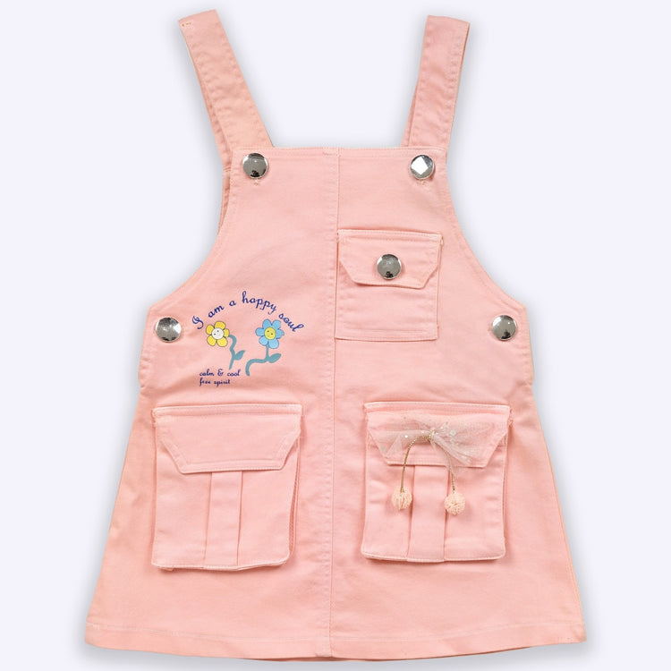 KETI MINI Baby Girls Denim Dungaree and Top Set